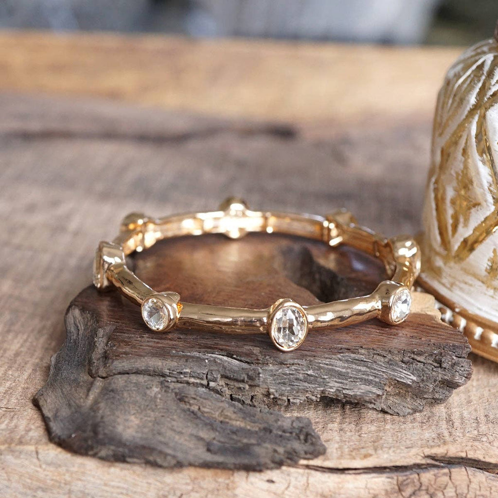 Radiant Stones – Jeweled Stretch Bangle Bracelet