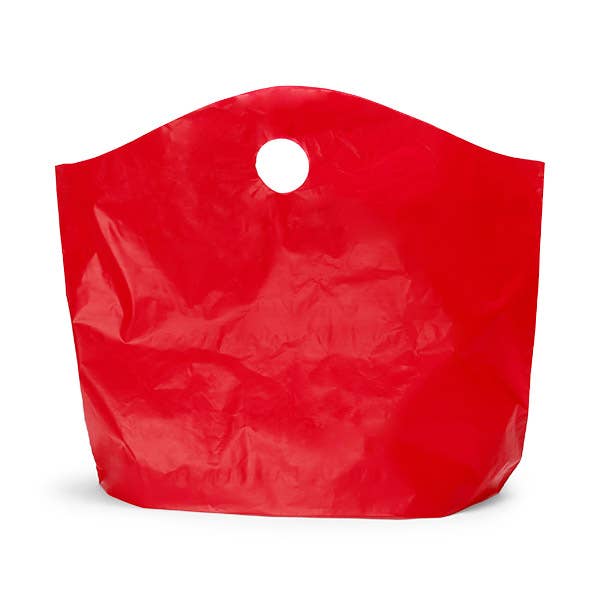 Wave Top Plastic Retail Merchandise Bags
