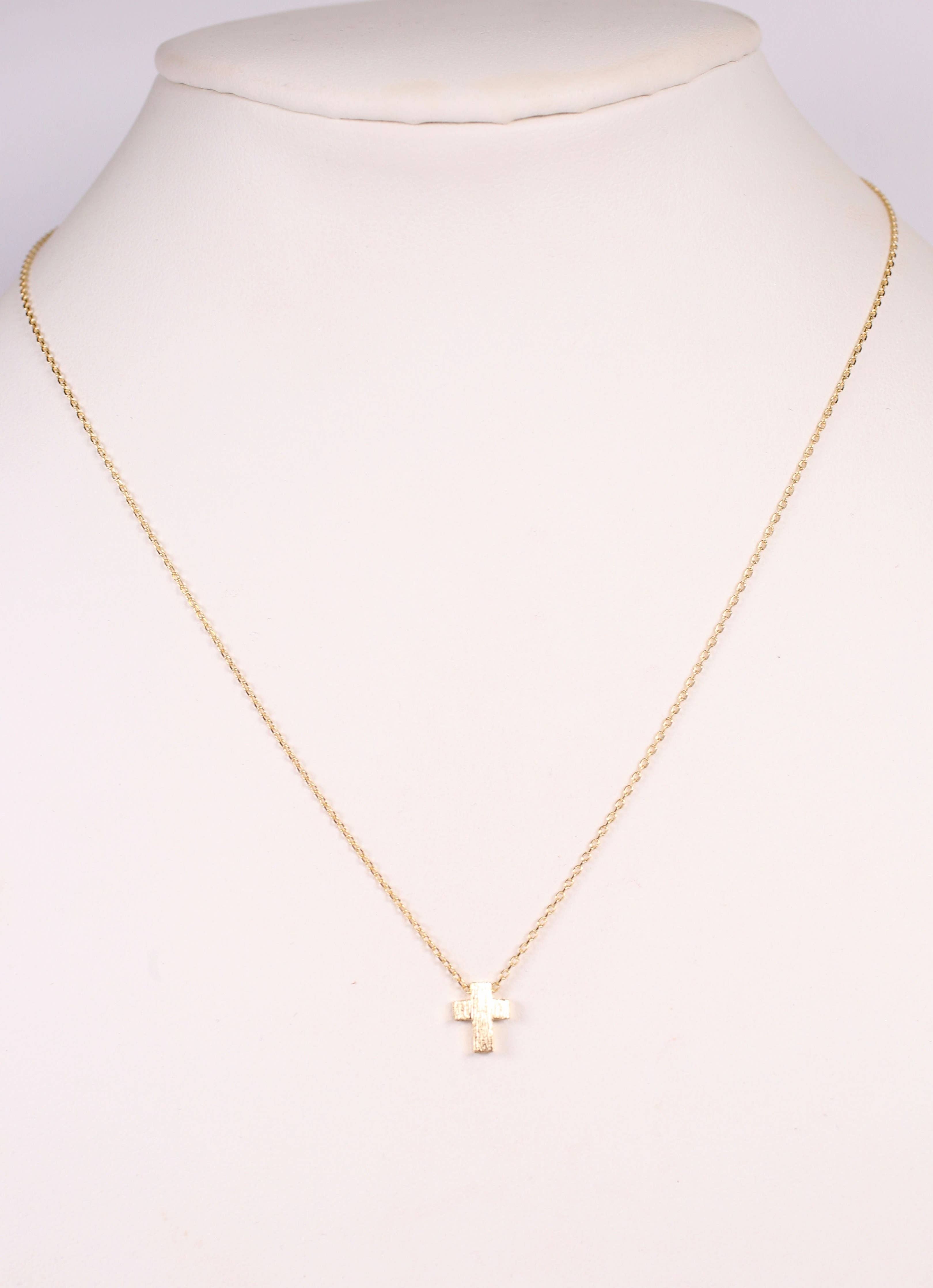 Charmie Petite Cross Necklace GOLD