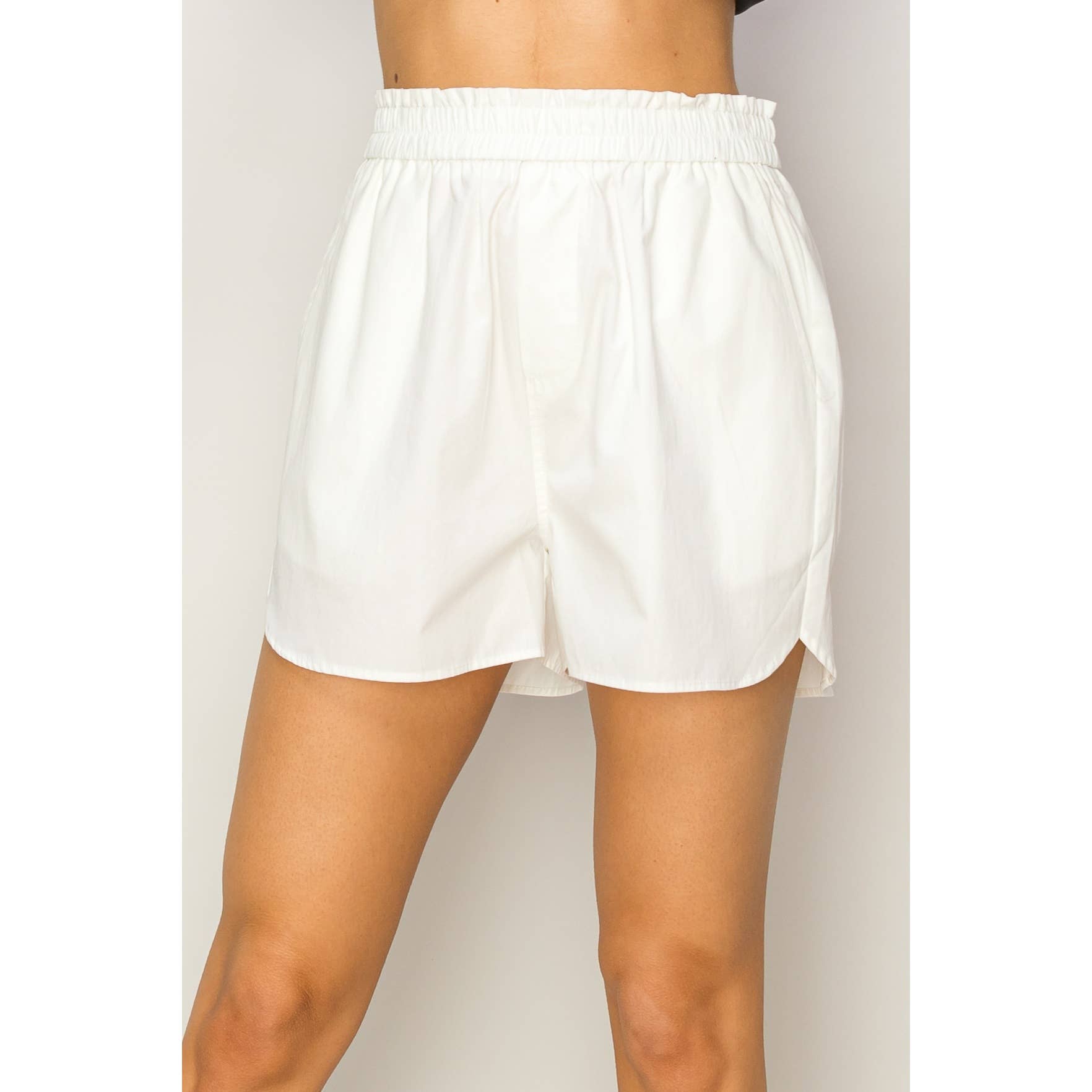 Poplin High Waist Shorts