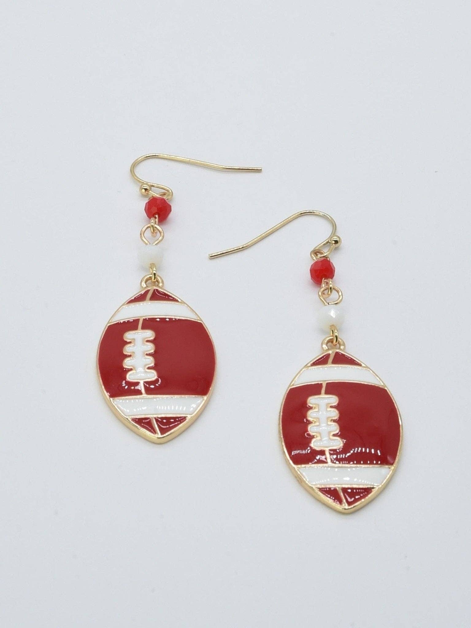 CE3200 Football Dangle Earrings