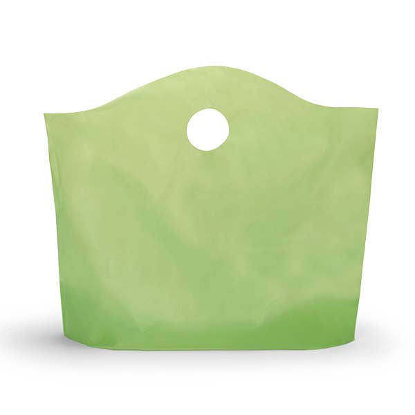 Wave Top Plastic Retail Merchandise Bags