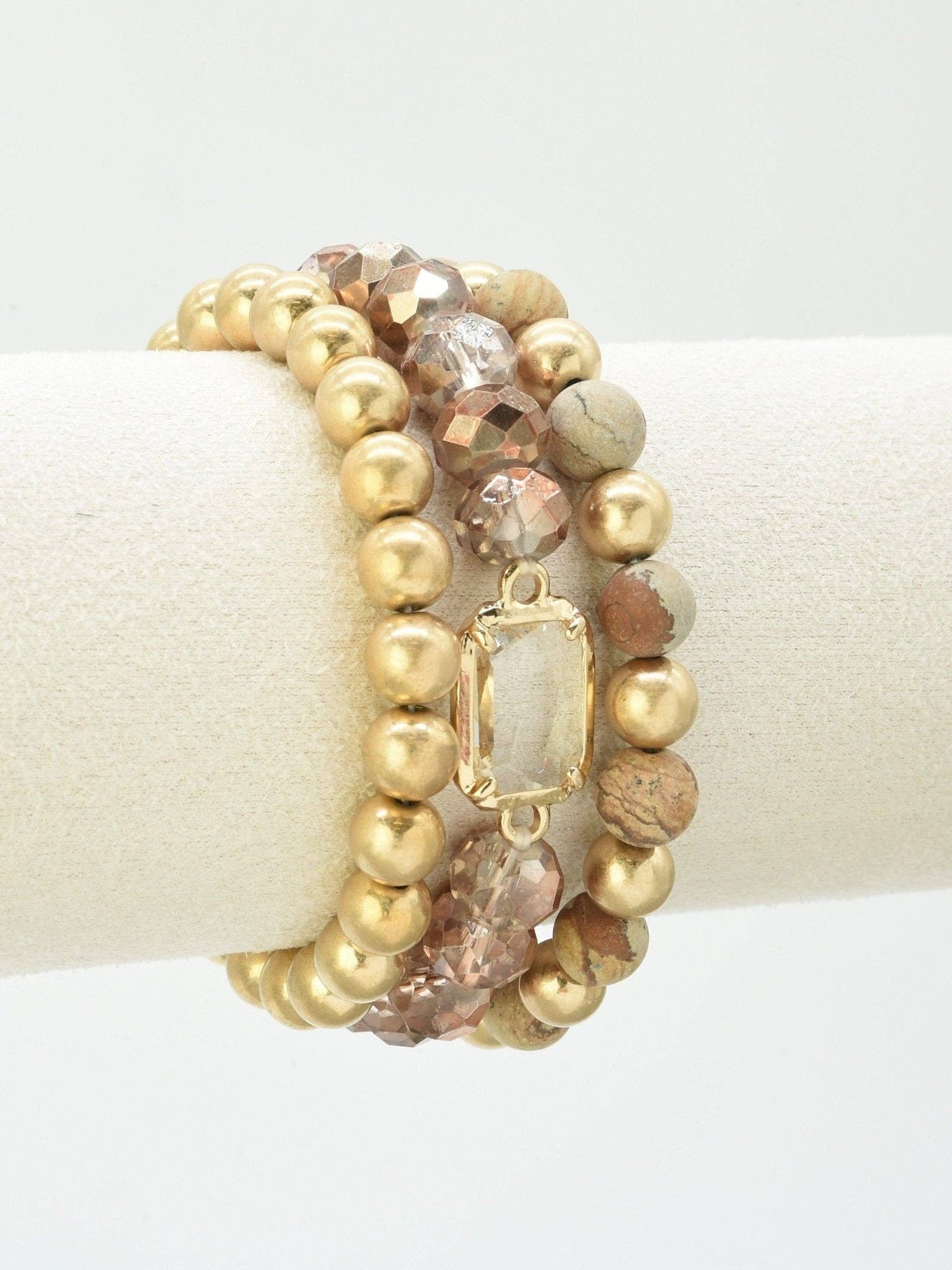 Nora Multi Strand Beaded Bracelet