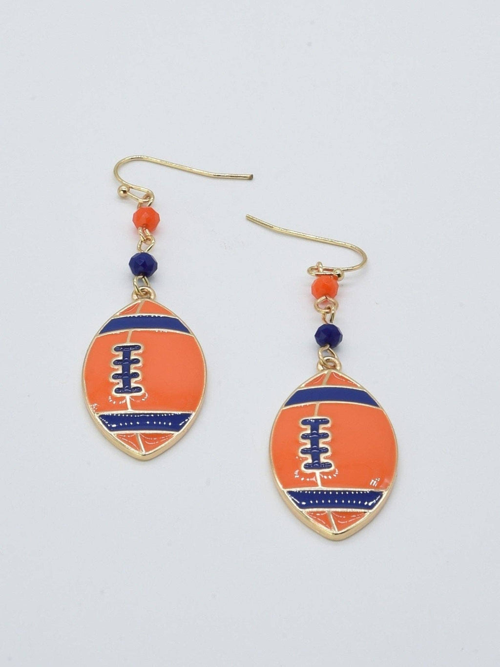 CE3200 Football Dangle Earrings