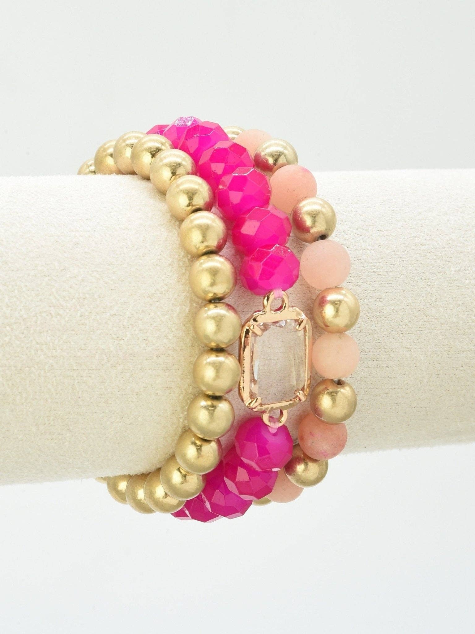 Nora Multi Strand Beaded Bracelet