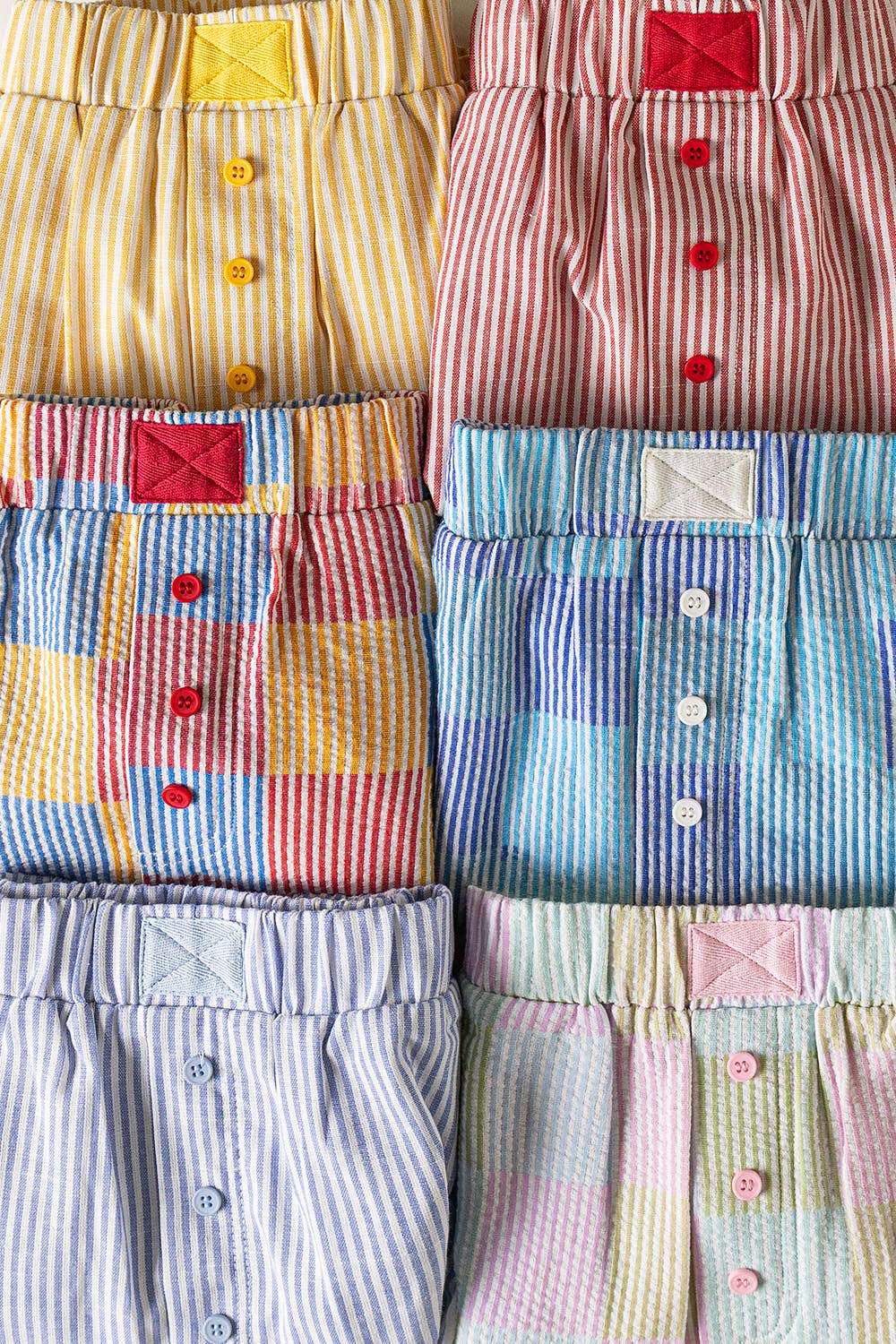 NP70735-Striped & Checker Boxer Shorts