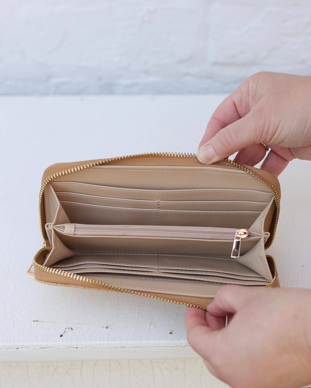 Penelope Wallet Woven Navy