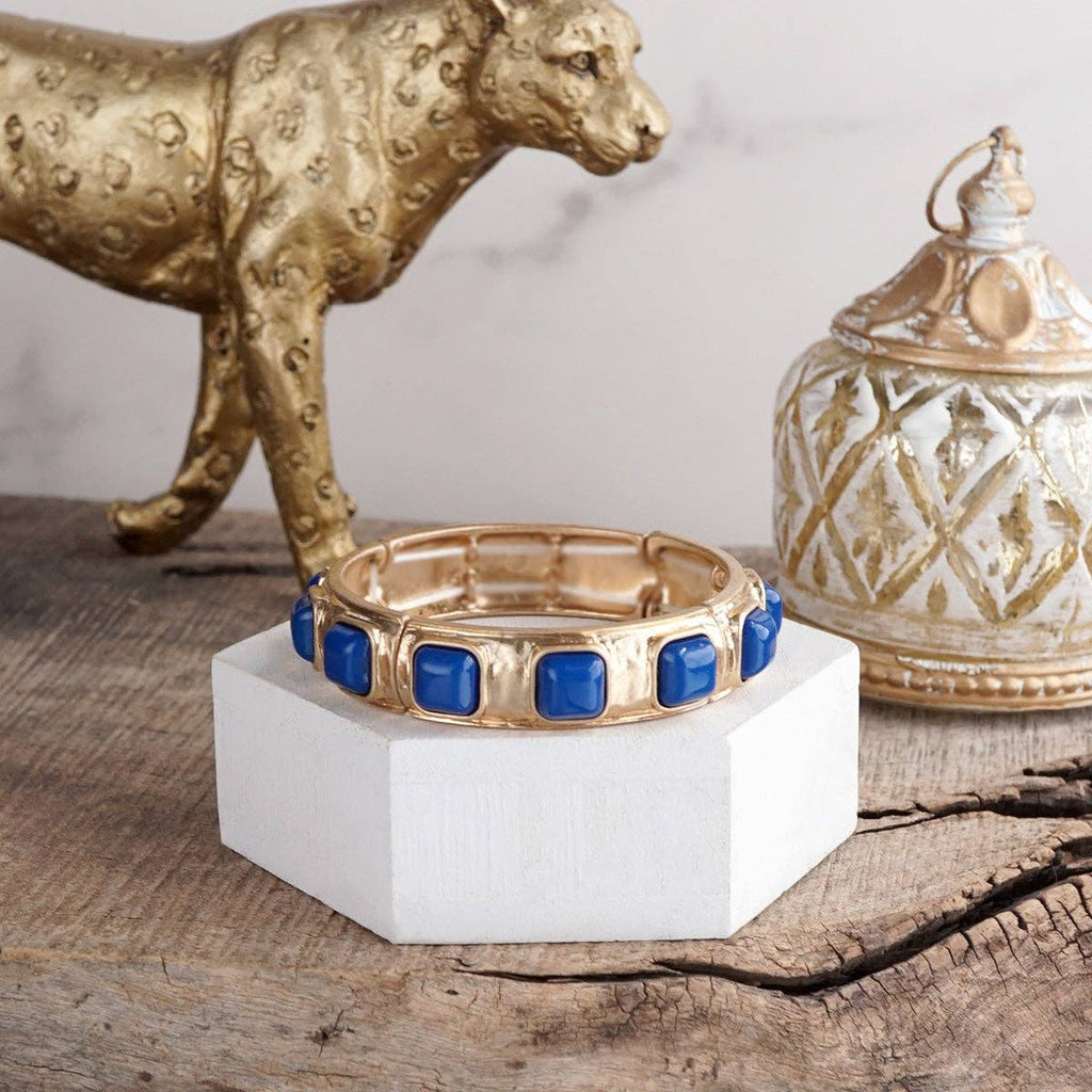 Eternal Glow – Eternity Stretchy Bangle with Cabochons or Pearls