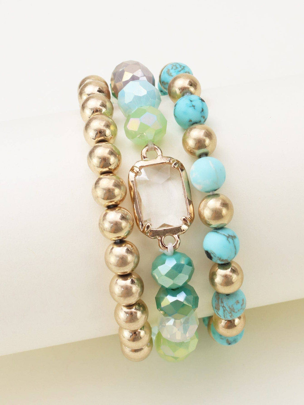 Nora Multi Strand Beaded Bracelet