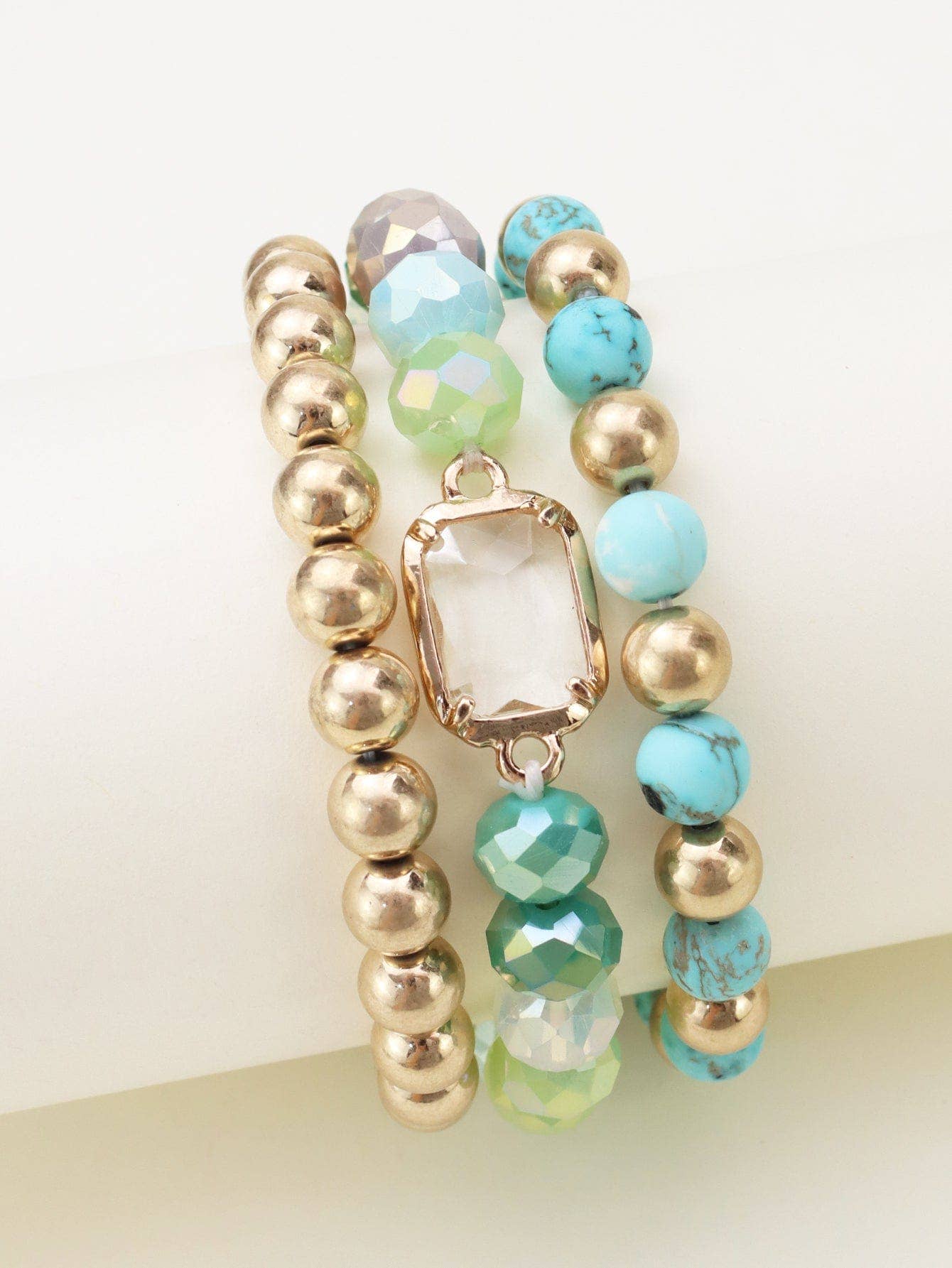 Nora Multi Strand Beaded Bracelet