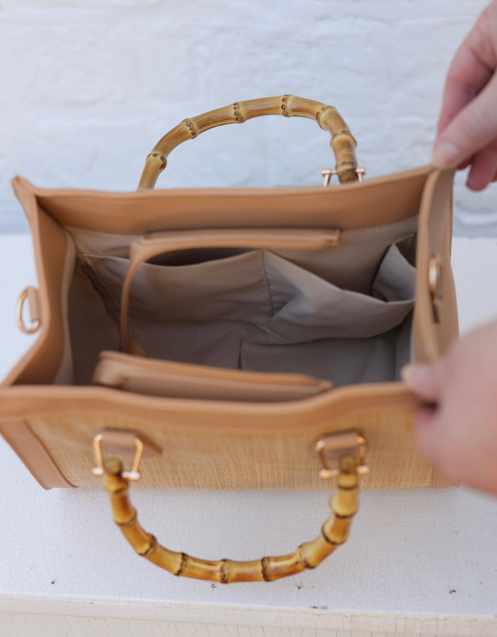 Kennedy Tote Natural Mint