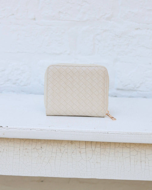 Blakely Wallet Woven Almond