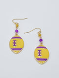 CE3200 Football Dangle Earrings