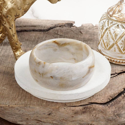 Café Glow – Wide Rounded Acrylic Bangles