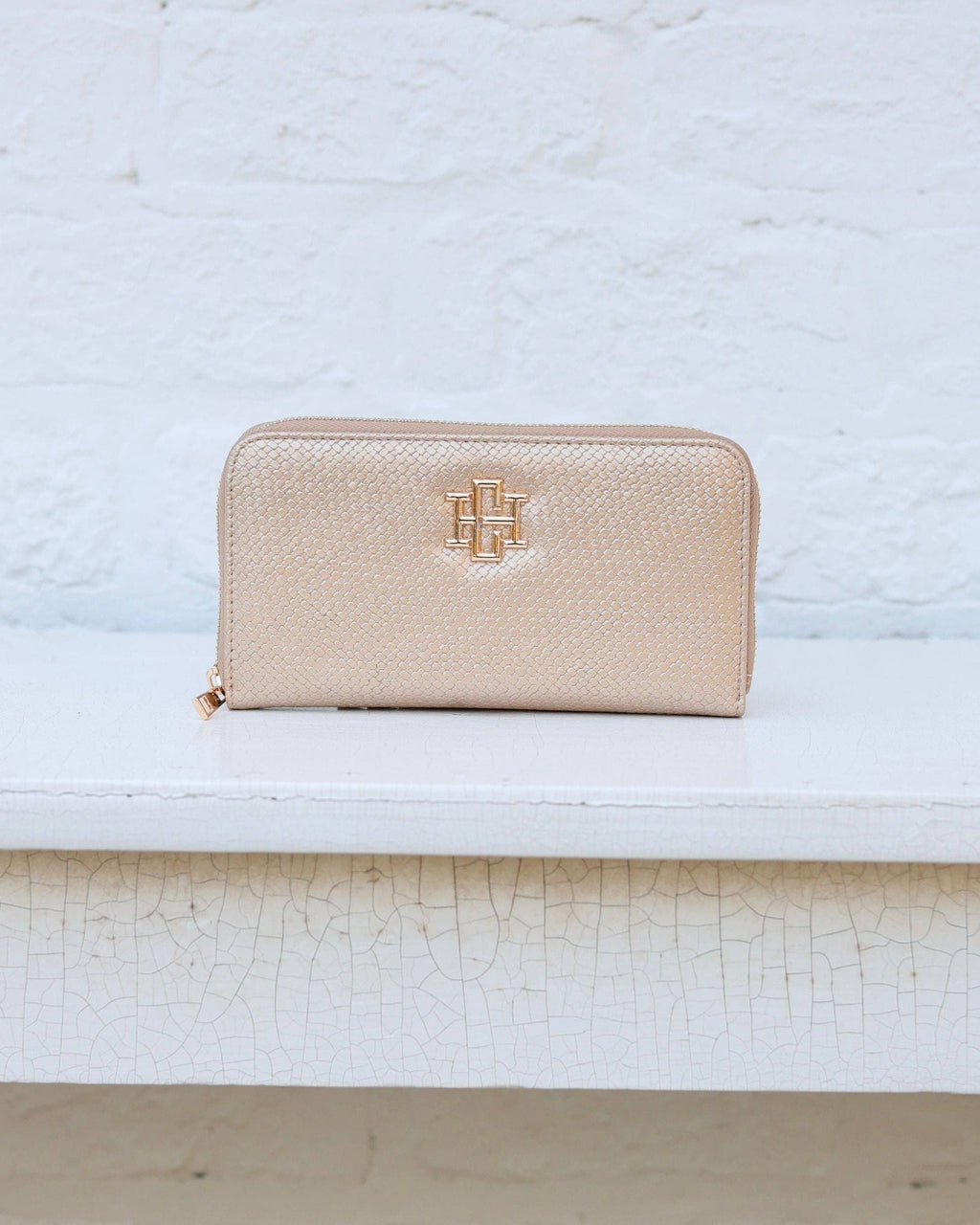 Penelope Wallet Woven Gold