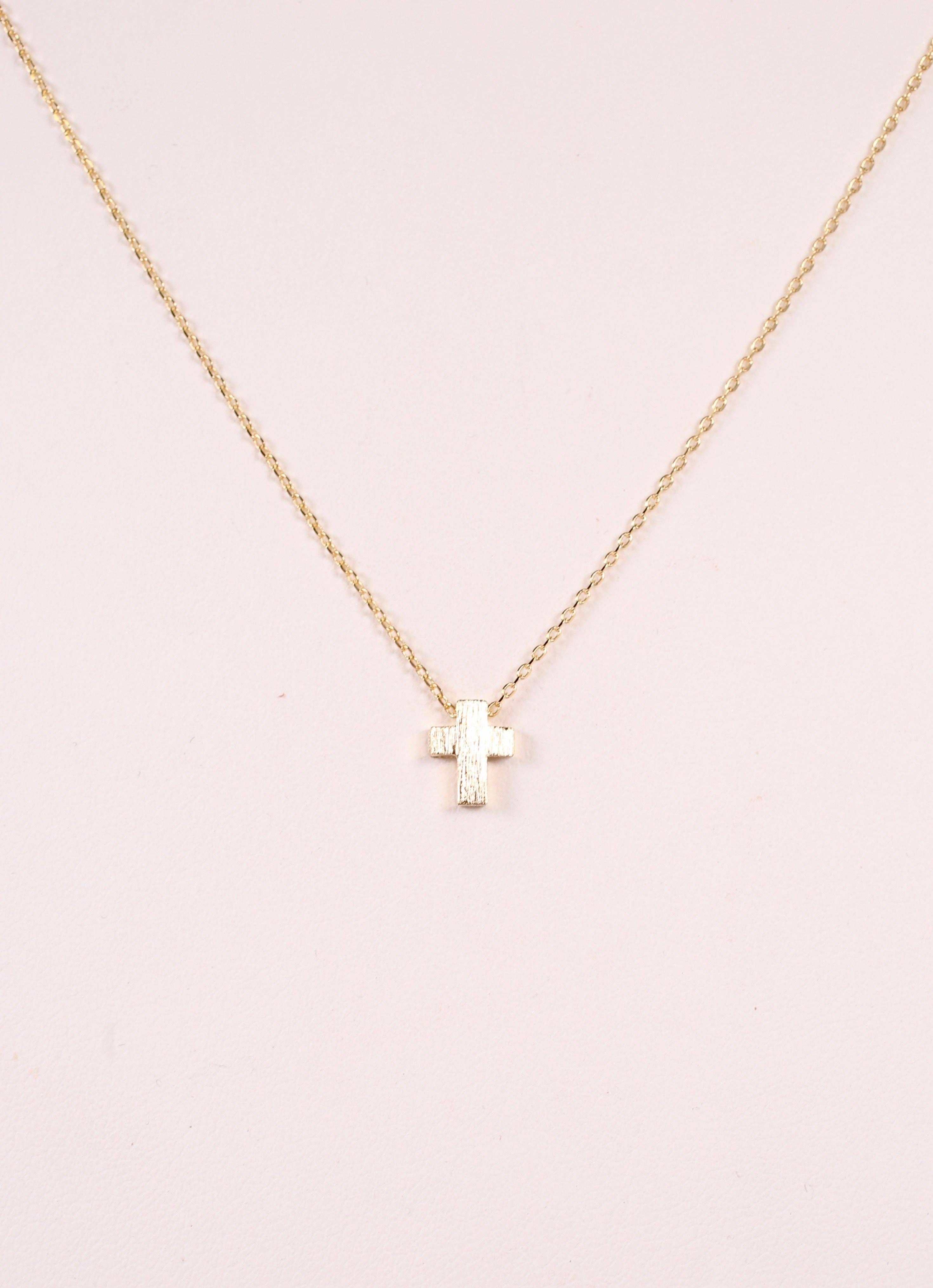 Charmie Petite Cross Necklace GOLD