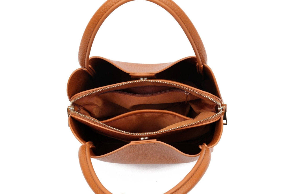 94646 Clara 3 Compartment Satchel/Crossbody Bag