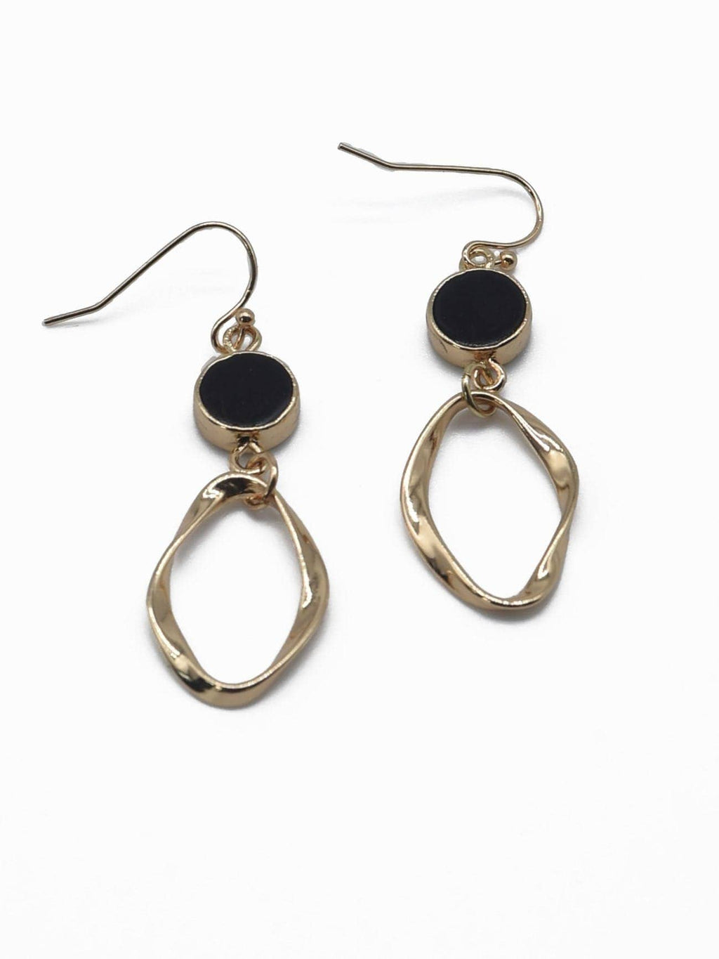 Semi Precious Stone Dangle Earrings