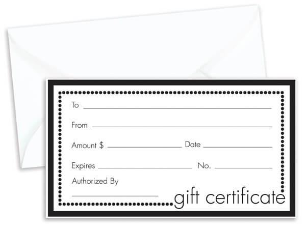 Store Gift Certificates