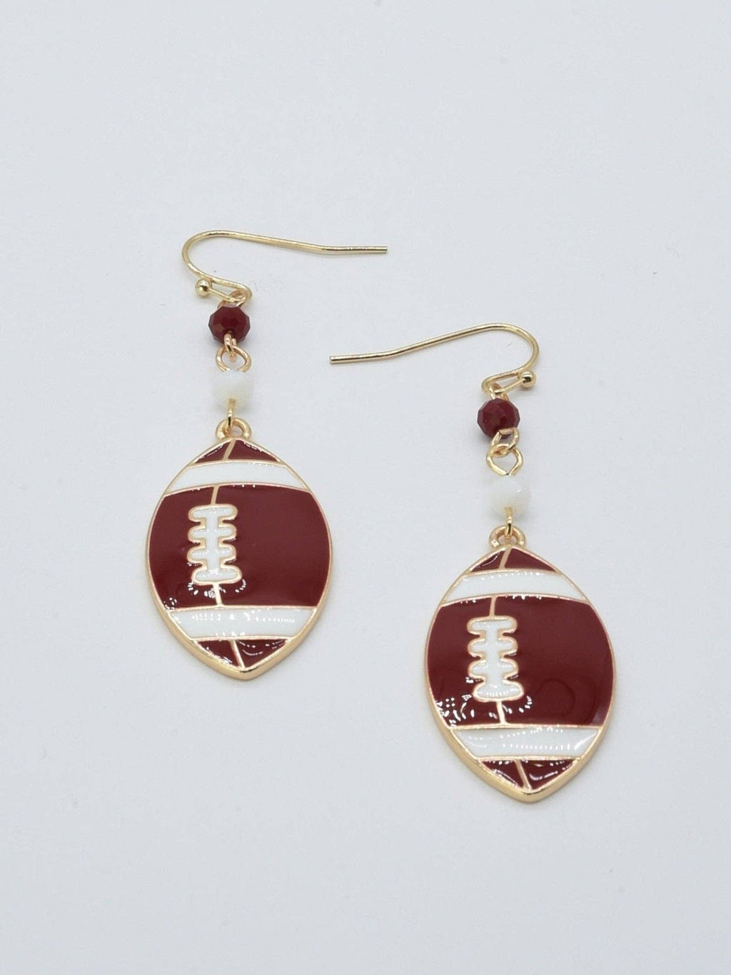 CE3200 Football Dangle Earrings