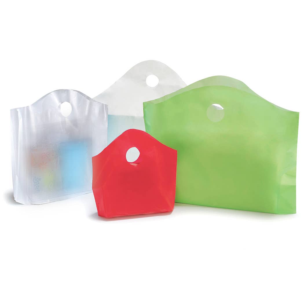 Wave Top Plastic Retail Merchandise Bags