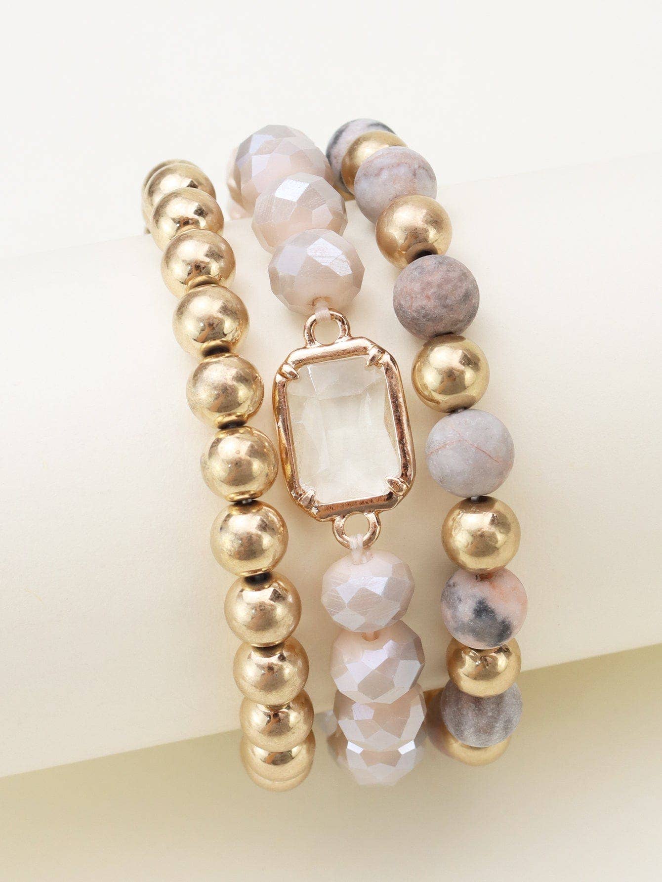 Nora Multi Strand Beaded Bracelet