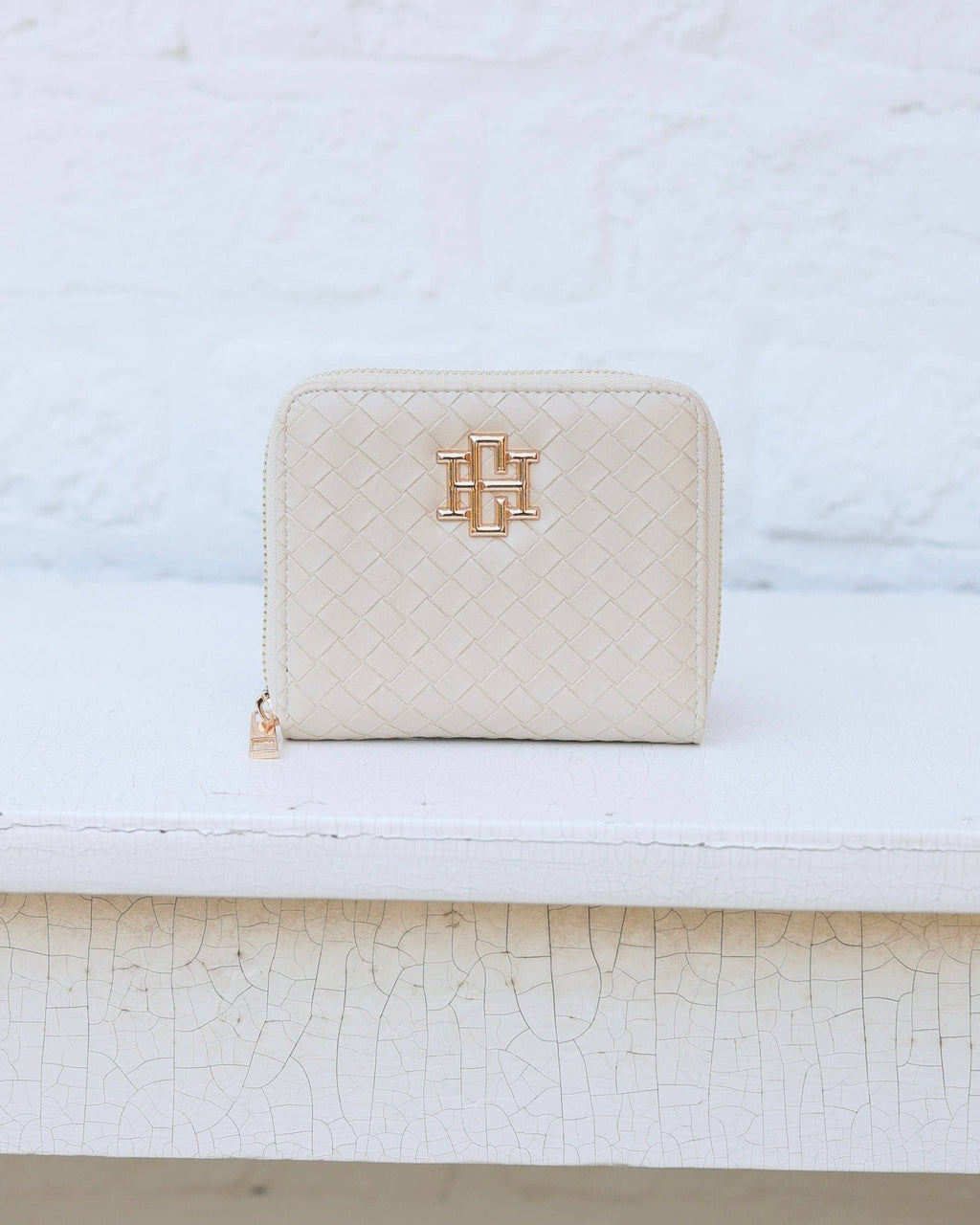 Blakely Wallet Woven Almond