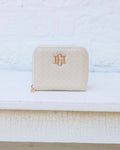 Blakely Wallet Woven Almond