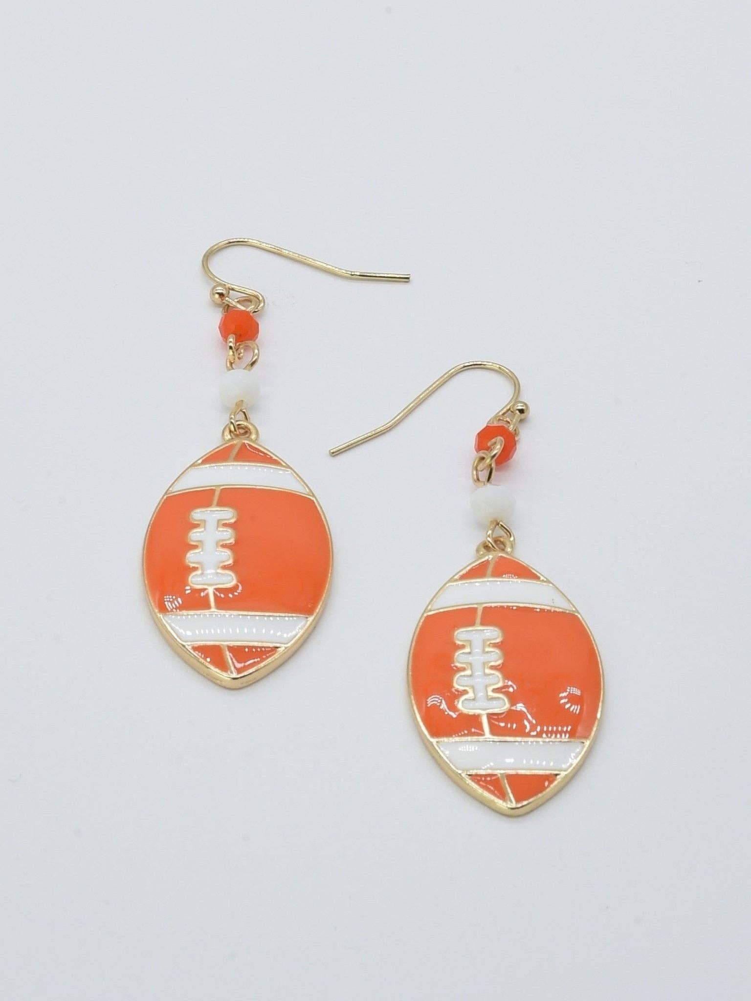 CE3200 Football Dangle Earrings